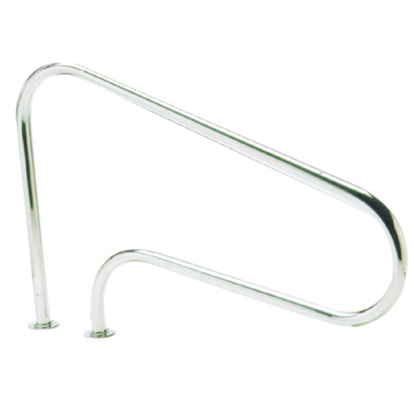 Swim-Tec Schwimmbad Haltegriff Einstiegshilfe aus V2A hochglanzpoliert Zum Einbetonieren