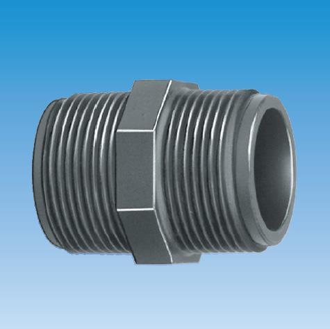 Swim-Tec PVC Doppelnippel mit Außengewinde 2" x 2"