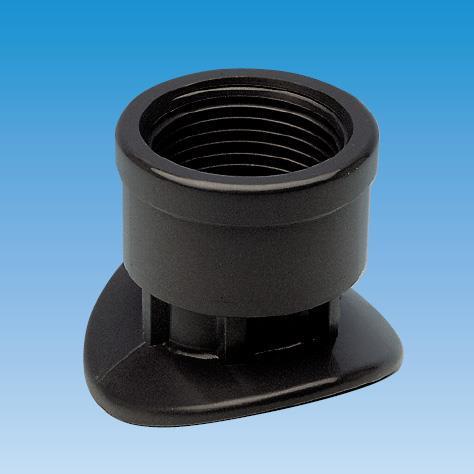 Swim-Tec PVC Abzweige 63 mm x 3/8" mit Klebesattel und Innengewinde