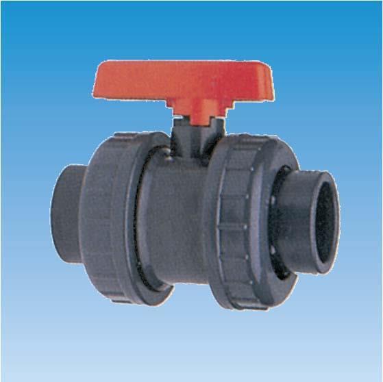 Swim-Tec PVC 2-Wege-Kugelhahn mit Klebemuffen d 40 mm