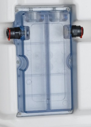 Swim-Tec Kombidurchflusszelle für Dos Cl 2 Deluxe und Dos pH/Rx Basic