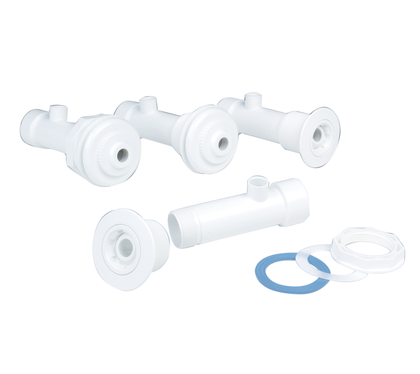 Fluidra Hydromassagedüse-Kit für Betonbecken 280 mm Weiß