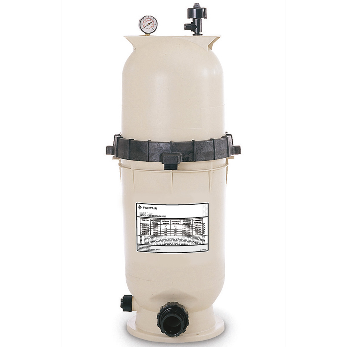 Pentair CLEAN & CLEAR Kartuschenfilter Filterfläche 7,0 m², Filterleistung 8,5 m³/h, Höhe 648 mm