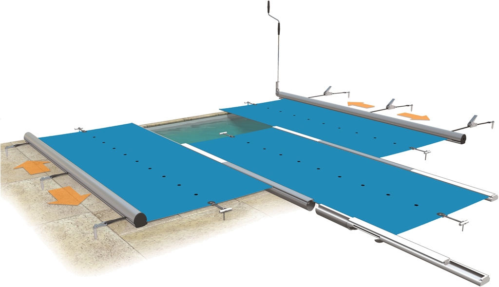 Walter Piscine WALU Pool Starlight Rollschutzabdeckung Maßanfertigung pro m² (86,90 € pro 1 m²)