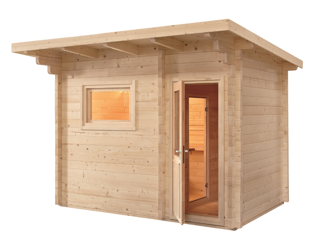 Domo Aussensauna Gartensauna Lava 341 x 230 x 270