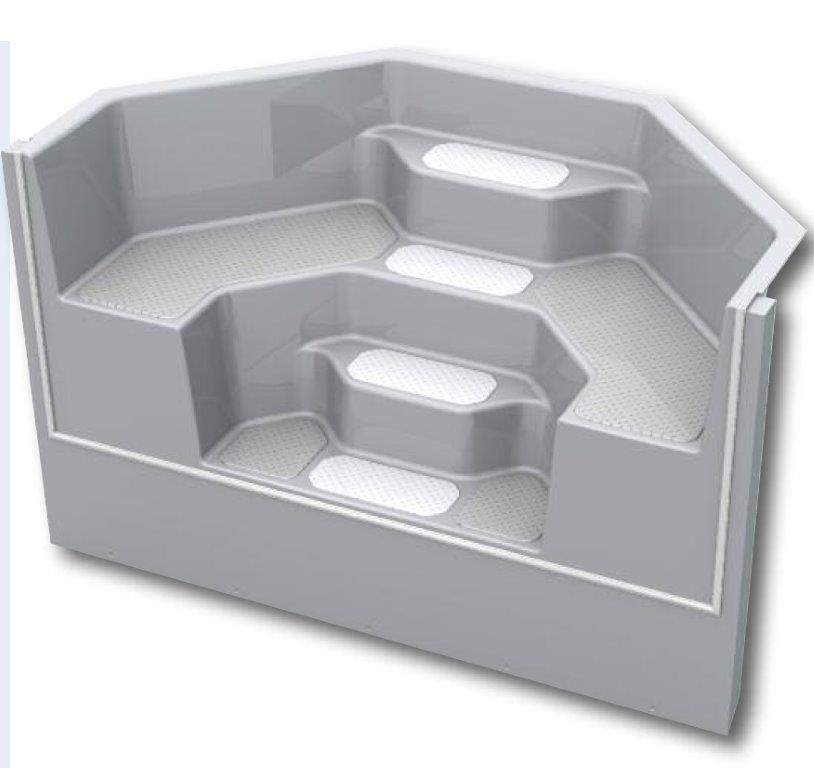 REKU Treppenanlage Ravenna 2,50m nach DIN 16582