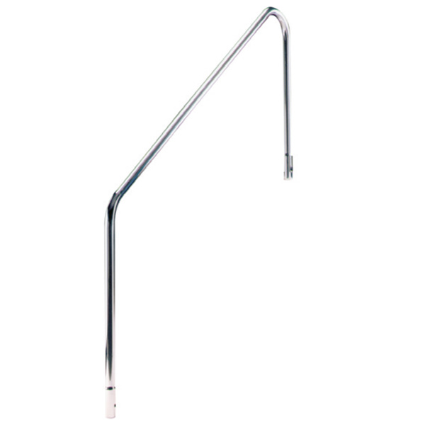 Fluidra Schwimmbad Treppen Haltegriff Geländer V4A 1220 mm mit Flanschbefestigung mit Flansch 1220 mm