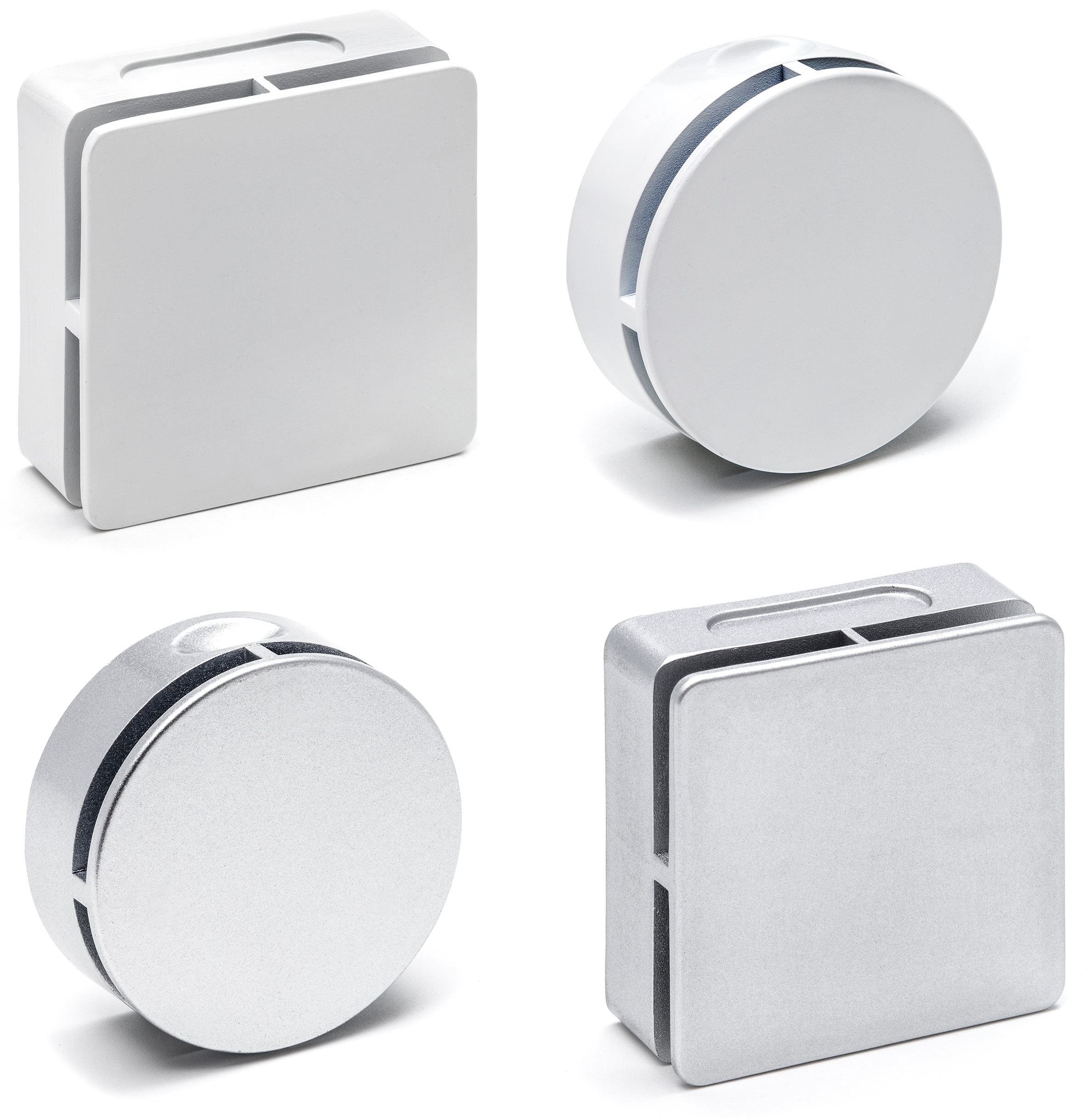 Kaiser Wellness Dampfauslassdüse mit Aromamulde aus Kunststoff Quadratisch Silber