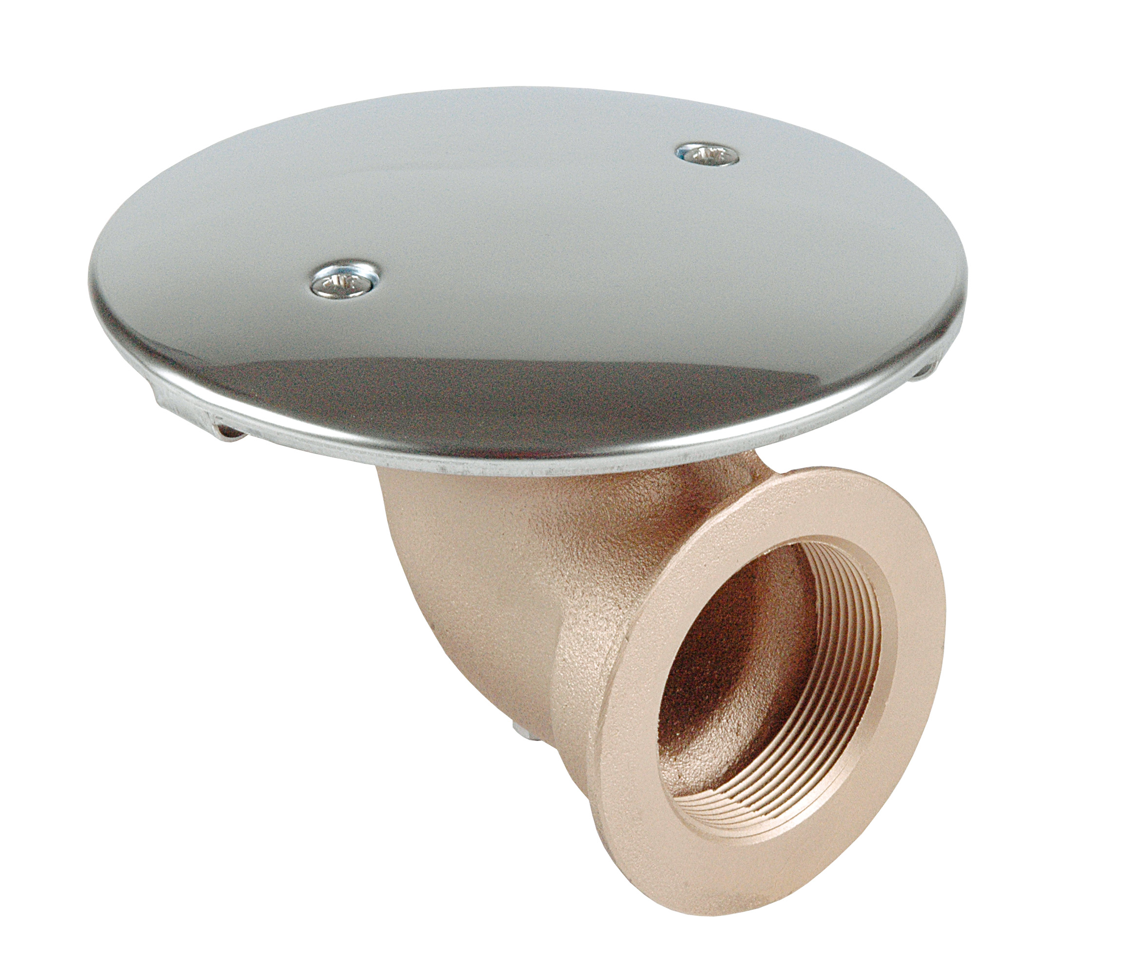 Hugo Lahme AllFit Bodenablauf 90° für alle Beckentypen 1,5" IG Bronze Beton-/Fliesenbecken