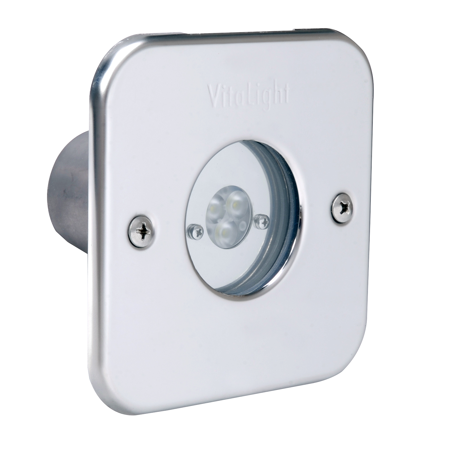 Hugo Lahme VitaLight Scheinwerfereinsatz "3er PowerLED quadratisch" Ø 113 mm Bronze Warmweiß 1071 LM 25°