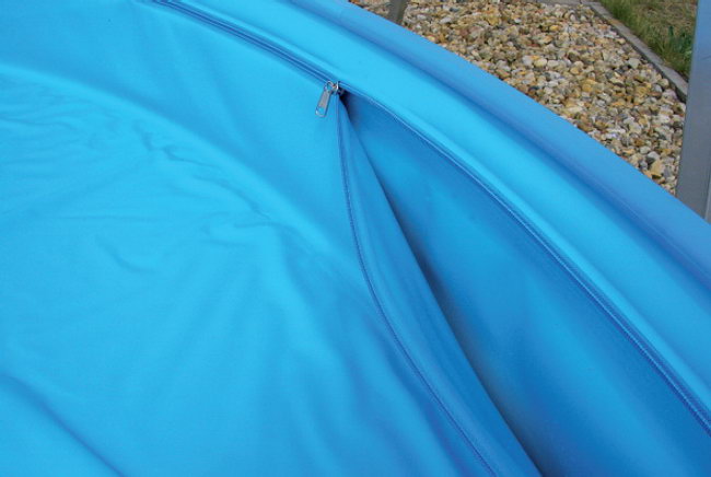 BWT SAFETOP Sicherheitsabdeckung Achtformbecken 300 x 470 cm Standard Handlauf Einhängebiese