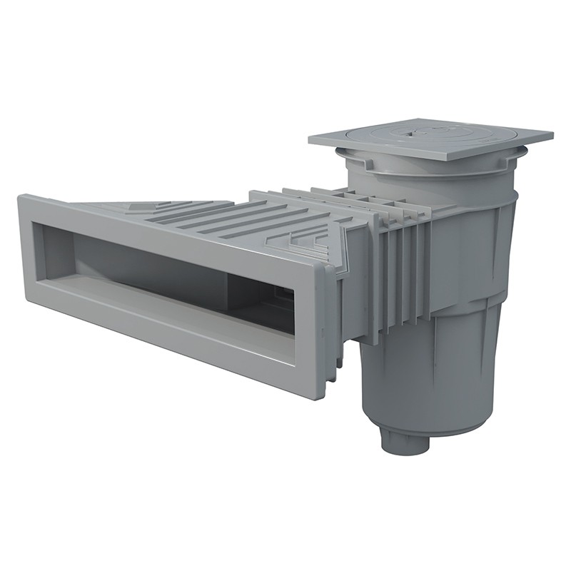 Fluidra Astral Slim-/Flachskimmer Grau für Folien-/Betonbecken