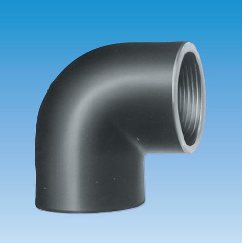 Swim-Tec PVC Winkel 90° Ø 63 mm Klebemuffe x 2" IG