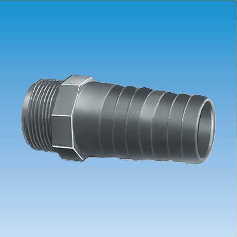 Swim-Tec PVC Schlauchstutzen mit Aussengewinde 1 1/4" x 43 x 40 mm