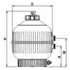 Filterbehälter Cantabric 500 mit 6 Wegeventil