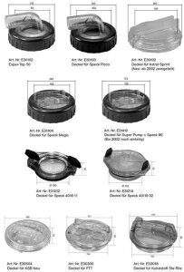 Speck Deckel mit O-Ring und Knebel für BADU 40/10-32