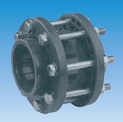 PVC Flanschsatz d 160 mm für Absperrklappe mit verzinkten Schrauben