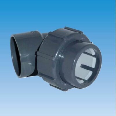 Übergangswinkel 45° Klemm x Klebemuffe 50 x 50 mm