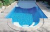 Swim-tec 900 Polyester Becken 9,10 m x 3,70 m x 1,50 m. 50,51 m³ Schwimmbecken weiß