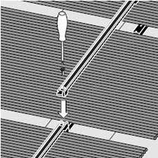 MTH Montageschiene 1,02 m Universal Sunny Flex S