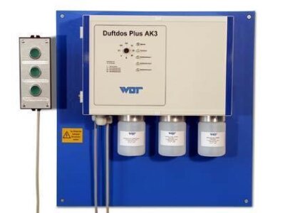 WDT DUFTDOS Plus AK3 7006 AC Kabinenbeduftung für 3 Düfte mit Intensitätssteuerung SPS mit Dosiermenge und Pausenzeiten