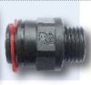 Aquacontrol Schlauchverschraubung schwarz 1/4 " AG Schlauchnippel