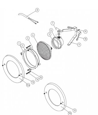 O-Ring für Ersatzlampe 62.2219 Maß 95 x 6 mm Lahme/ Vitalight