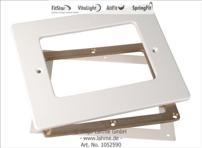 Skimmer Flanschsatz 2-teilig mit Blende aus ABS weiß