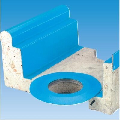 Beton Rinnensystem Überlaufrinne für Folienbecken