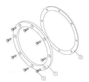 FITSTAR Flanschsatz f. Einbausatz Double-Jet f. Folienbecken