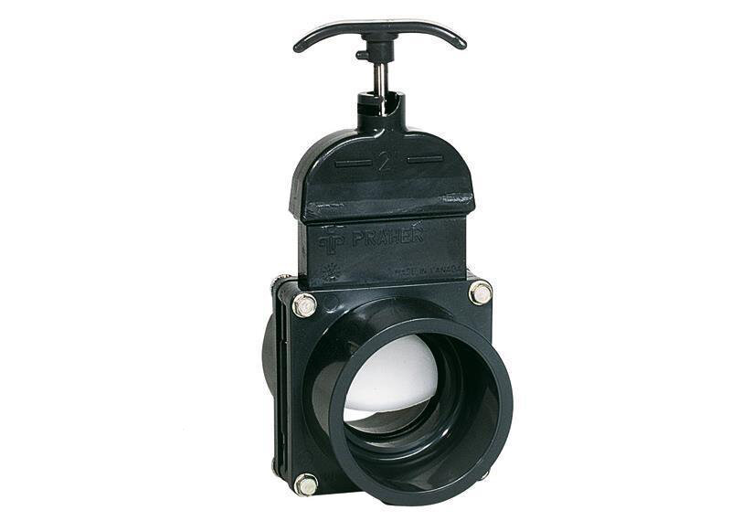 Bevo PVC Absperrschieber beidseitig Klebemuffen d 50 mm leichtgängig