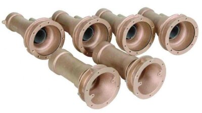 Fitstar Einbausatz Combi-Whirl-Wandmassage 4-fach Rotguss