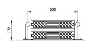 Ersatzstufe für Leitern Deluxe Sicherheitsstufe V4A