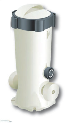 Chlordosierer Chemikalienlösebehälter (Brom/Chlor) Direktverrohrung in die Reinwasserleitung Anschlüße 1½" IG