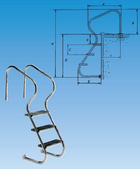 Swim-Tec Ersatzstufe Treppe Deluxe aus V4A