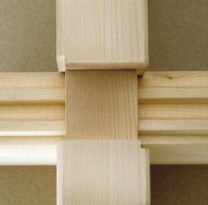 Saunatop Sauna Karat 58 mm Überstand (5-Eck) Eckeinstieg Blockbohlensauna EXTRASTARK