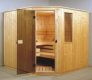 Saunatop Tiefe 166 cm Sauna Eifel Premium Elementsauna...