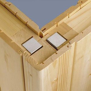 Saunatop Tiefe 166 cm Sauna Eifel Premium Elementsauna Rastersauna