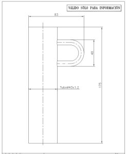 Leinenhalterung aus Edelstahl