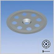 LUX ELEMENTS FIX-S 70 Scheibe verzinkt d 70 mm Beutel...