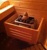 NEW Sauna Ofenschutzgitter Abachi/Fichte U-Form B x T 62 x 44 cm