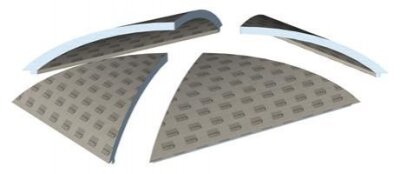 MODUL-DA-CROSS DACH Dampfbadach Kuppel 50 mm