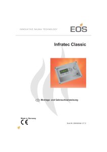 EOS Infrarotsteuergerät Infratec Classic mit vormontiertem Anschlusskabel