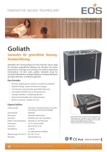 EOS Saunaofen Goliath Profi Standofen