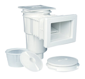 BALI Salzwasser Schwimmbad Rechteckbecken Komplettset Salzwasserpool Top Technik