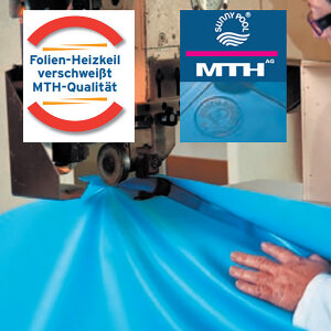 MTH Schwimmbadfolie Rundbecken Stärke 0,6mm Höhe 1,20m blau