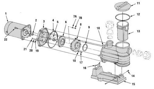 Pentair Sta-Rite Ersatzteil Vorfilterkorb für 5MPR + 5P4R + 5P6R
