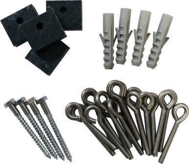 Cabrio Dome Befestigungs-Set für Volleingebaute Becken