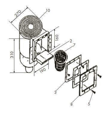 Ersatzteil Doppeldichtung für Mini Skimmer