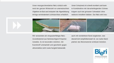 Bieri Schutznetz Aufpreis Schrägschnitt
